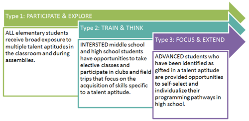 Type 1, 2, and 3 learning opportunities 